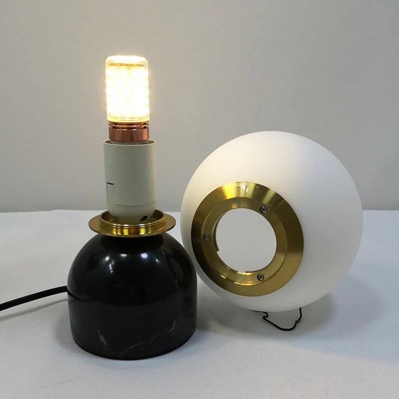 NordicRound - Marmorglas-Lampe