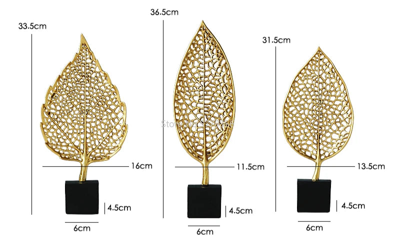 LuxeLeaf -  Goldene Blattdekorationen