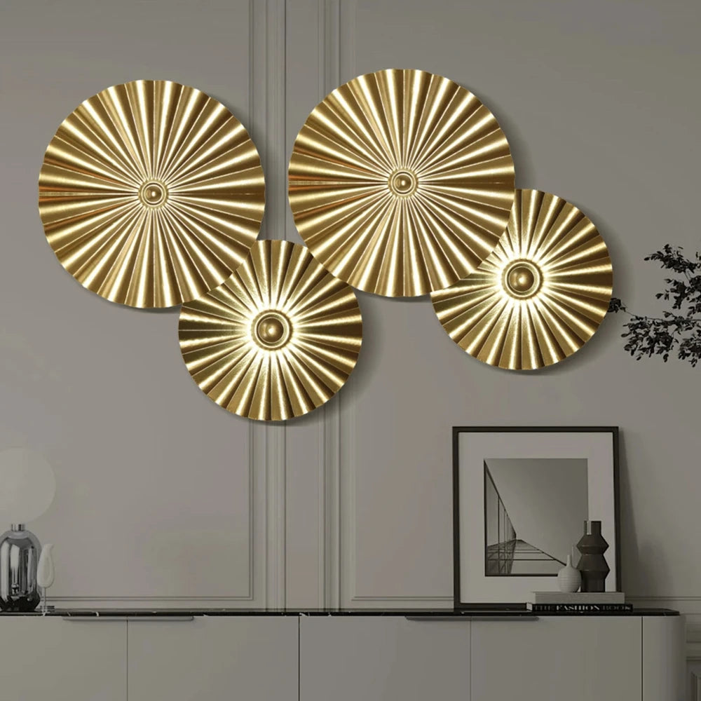 LuxeAccent - Nordischer Gold-Wandbehang