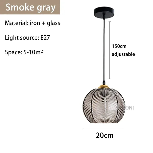 GlassSculpt - Glas Kronleuchter Lampe