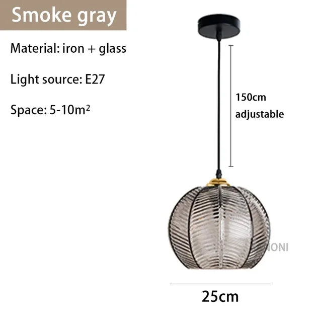 GlassSculpt - Glas Kronleuchter Lampe