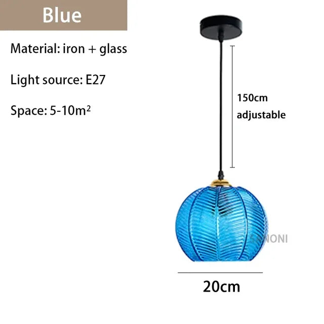 GlassSculpt - Glas Kronleuchter Lampe