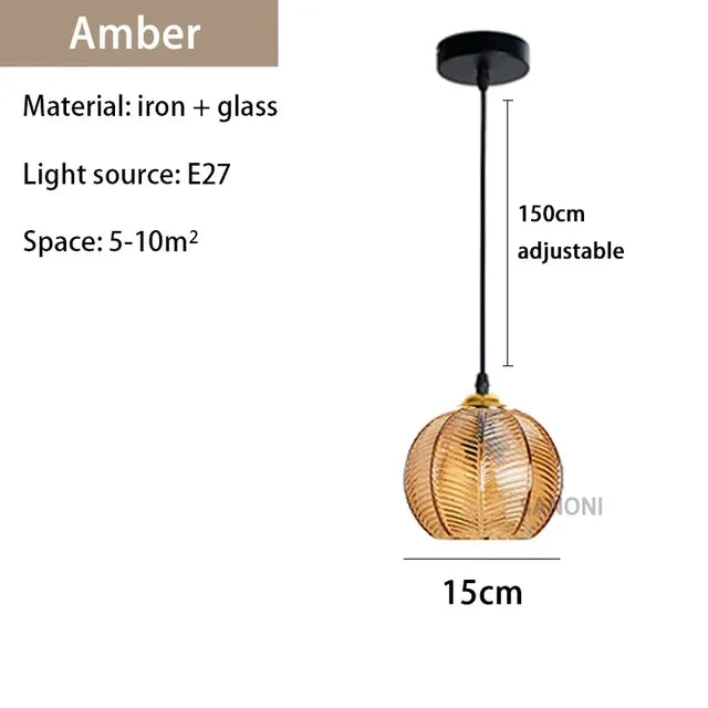 GlassSculpt - Glas Kronleuchter Lampe