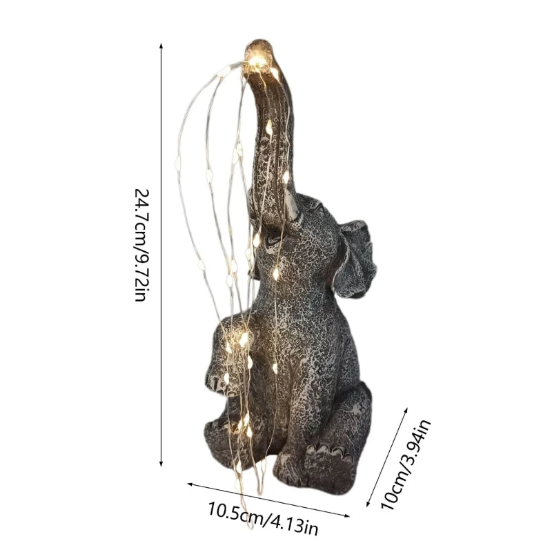 GardenGuard - Solarbetriebene Elefantenstatue