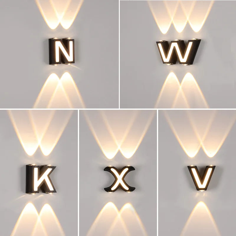 LetterGlow - Außenbuchstaben Wandlampe Dekoration