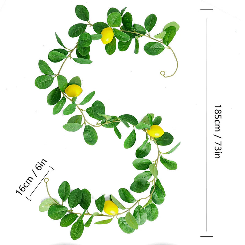 GoldenCitrus - Künstliche Zitronengirlande