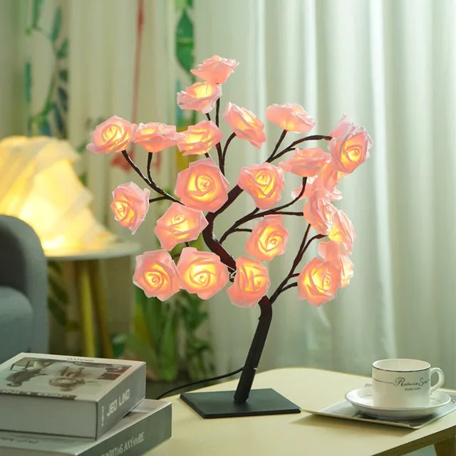 RadianceBloom - Rosenblütenbaum Lampe