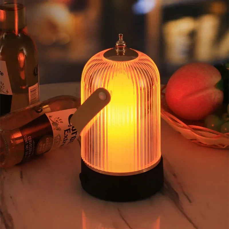 VintageNest | Tragbare Retro Vogelkäfig Tischlampe