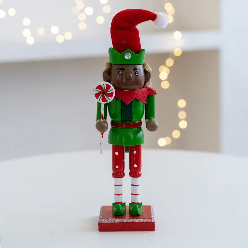 TinySentinel | Elf Nussknacker Soldat aus Holz Ornamente