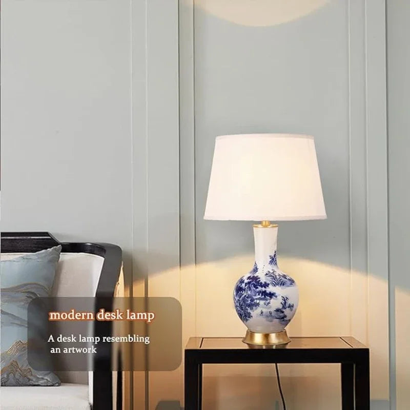 TraditionalCharm | Chinoiserie-Schreibtischlampe