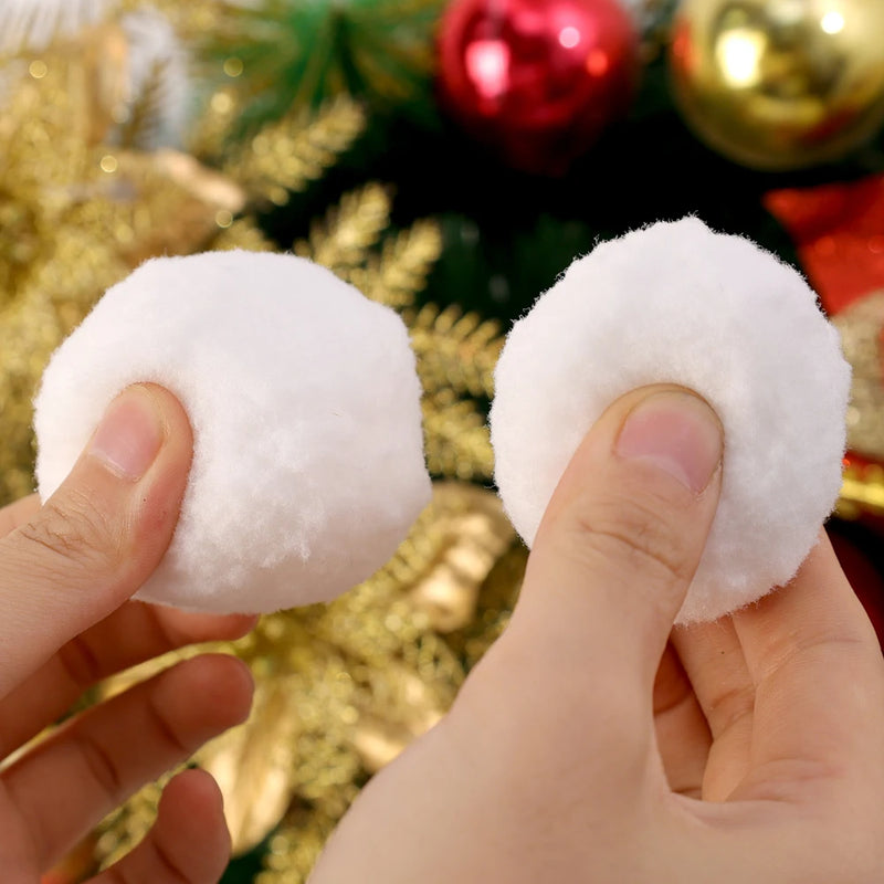 SnowyXmas | Weiße Schneekugeln Christbaumschmuck