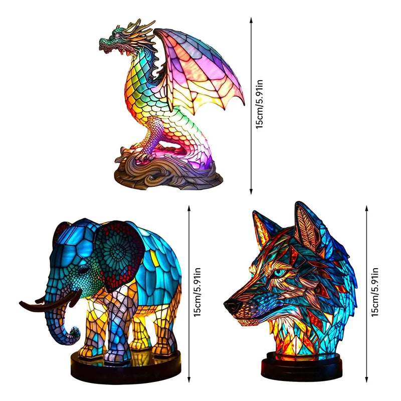 AnimalLustre | Tier-Glasmalerei-Lampe