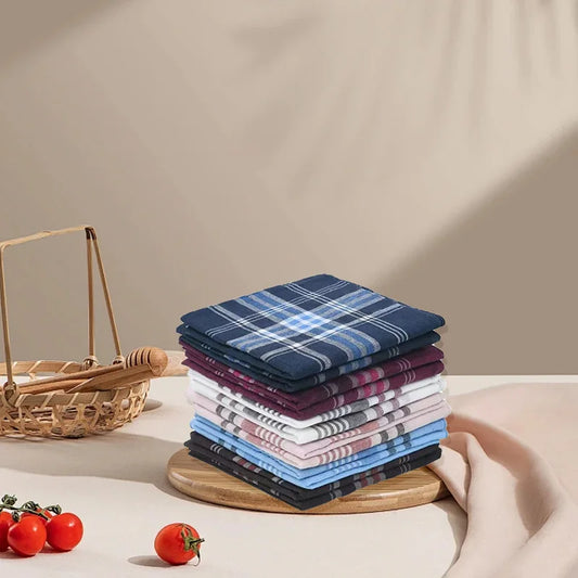 StripeElegance | 12 Stück Handkerchiefs für besondere Anlässe