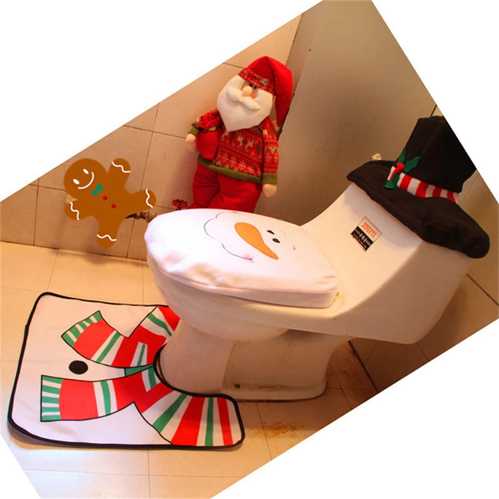 JollySanta | Toilettensitzbezug mit Weihnachtsmotiv