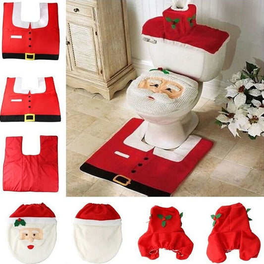 JollySanta | Toilettensitzbezug mit Weihnachtsmotiv