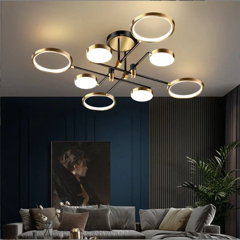 NordicLuxe |  Goldene Plafond Kronleuchter