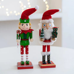 TinySentinel | Elf Nussknacker Soldat aus Holz Ornamente