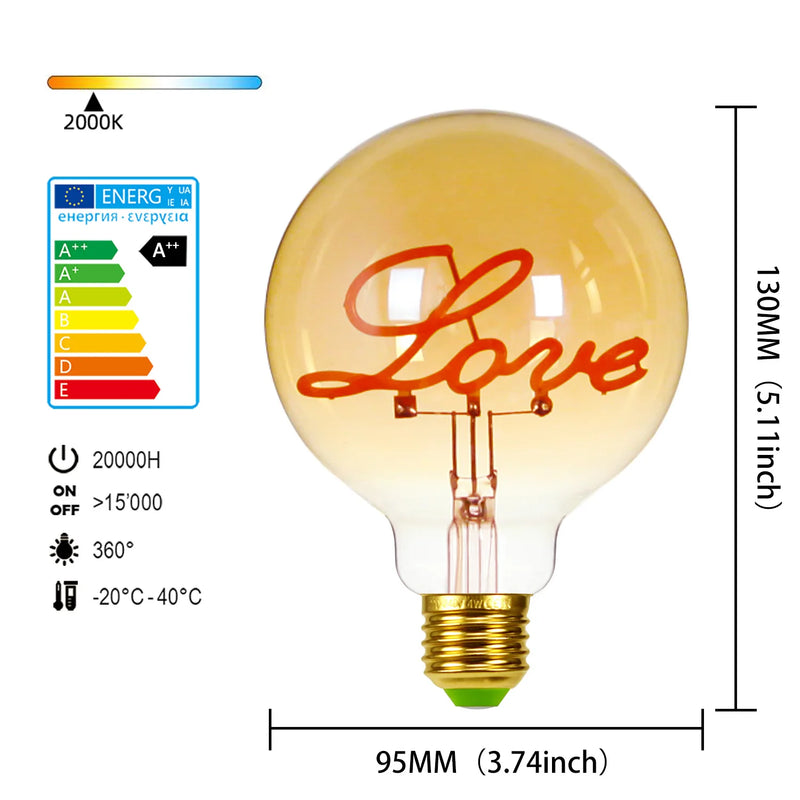 LoveBeam | Retro Edison Glühbirne