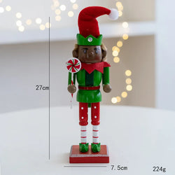 TinySentinel | Elf Nussknacker Soldat aus Holz Ornamente