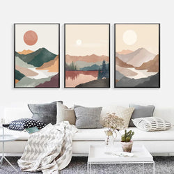 MountainDream | Boho Bergsee Poster