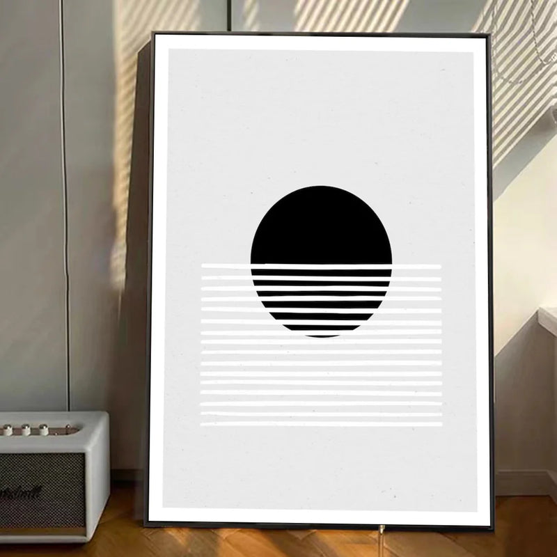 MoonTide | Ocean Wave Klebeposter Kunst