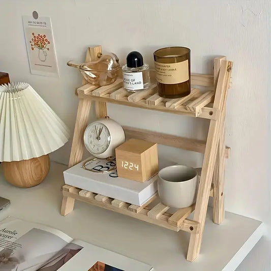 WoodenDisplay | 2 Etagen Schreibtisch Organizer