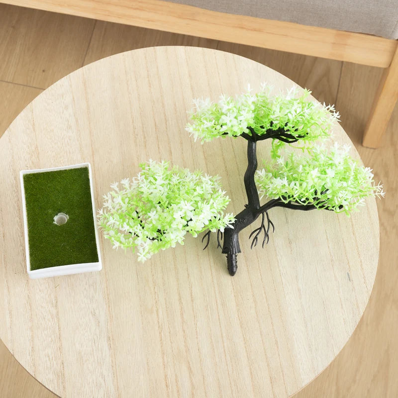 MiniZen | Dekorativer Pott mit Kunst-Bonsai