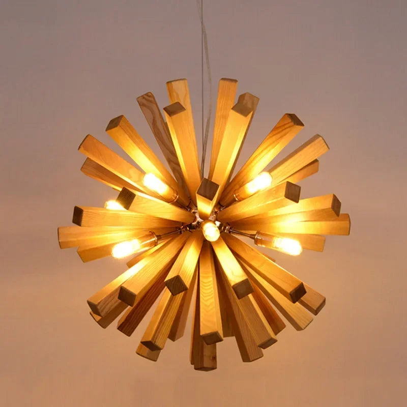 Dandelion | Elegante Holz Hängelamp