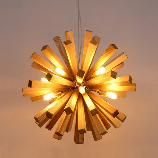 Dandelion | Elegante Holz Hängelamp