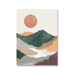 MountainDream | Boho Bergsee Poster