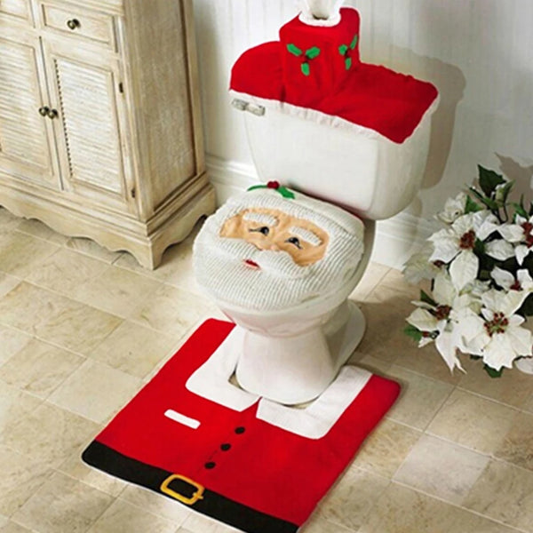 JollySanta | Toilettensitzbezug mit Weihnachtsmotiv