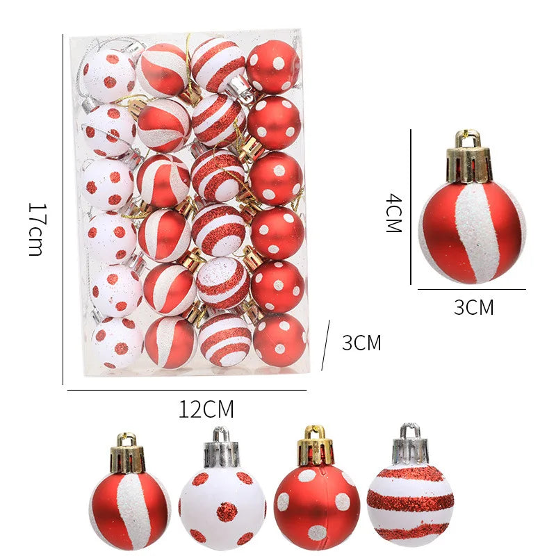 CharmingChristmas | Winzige bemalte Weihnachtsornamente