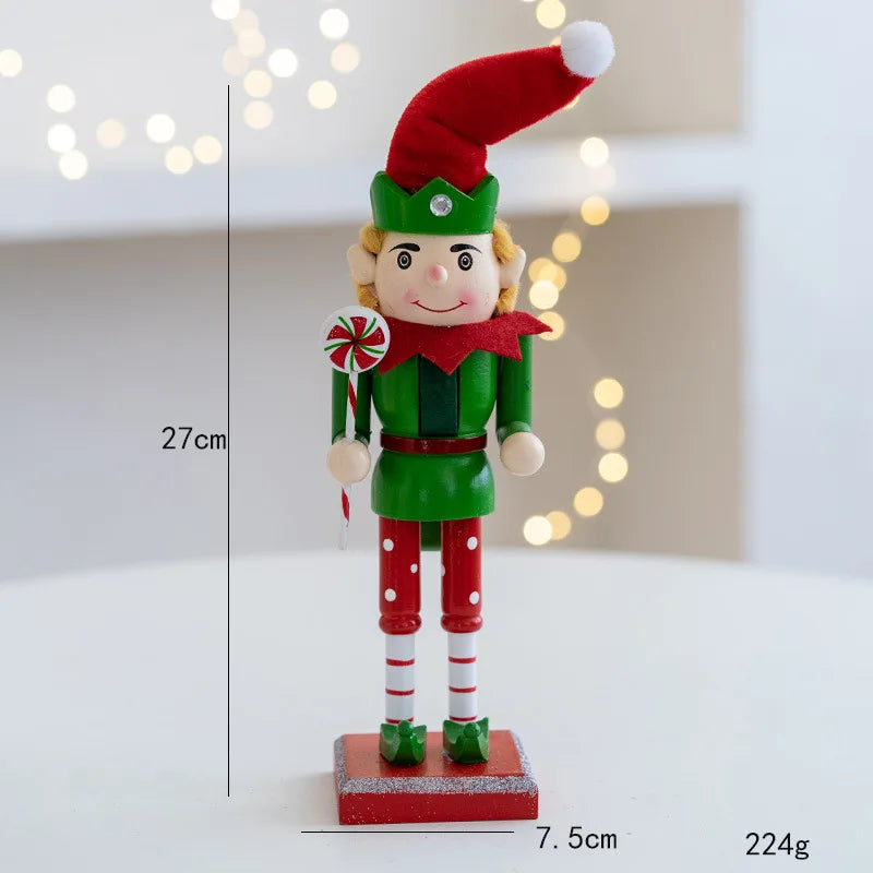 TinySentinel | Elf Nussknacker Soldat aus Holz Ornamente