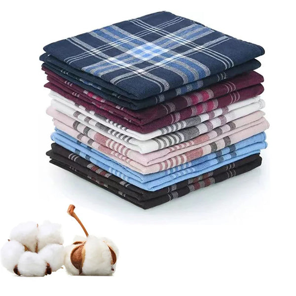 StripeElegance | 12 Stück Handkerchiefs für besondere Anlässe