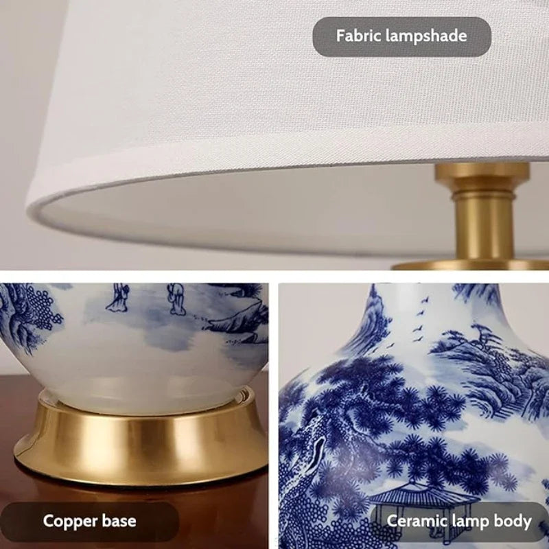 TraditionalCharm | Chinoiserie-Schreibtischlampe