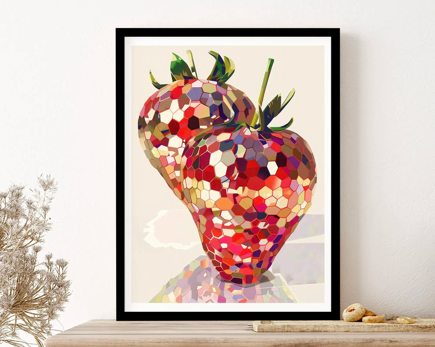 DiscoBerry | Disco Strawberry Künstlerisches Wandposter