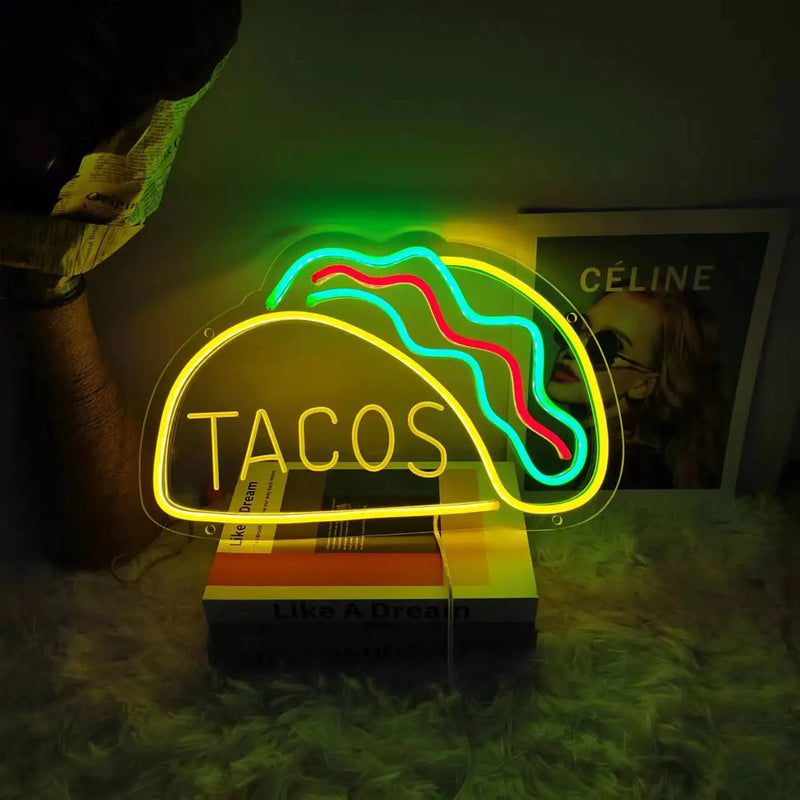 TastyTidbits - Neon Nachtlicht für Fast Food