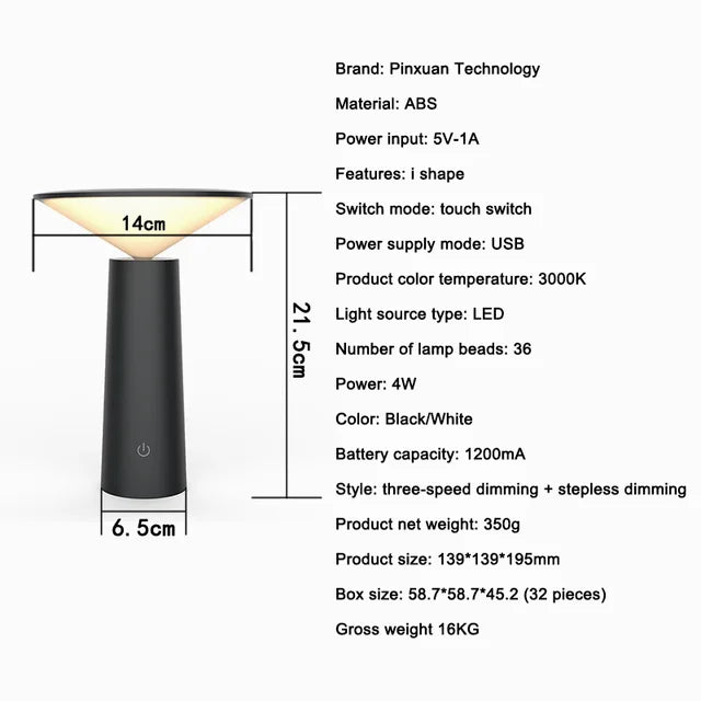 TinyShine - Tragbare Mini Tischlampen