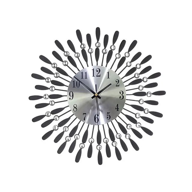 BrillianceBloom - Diamant Wanduhr