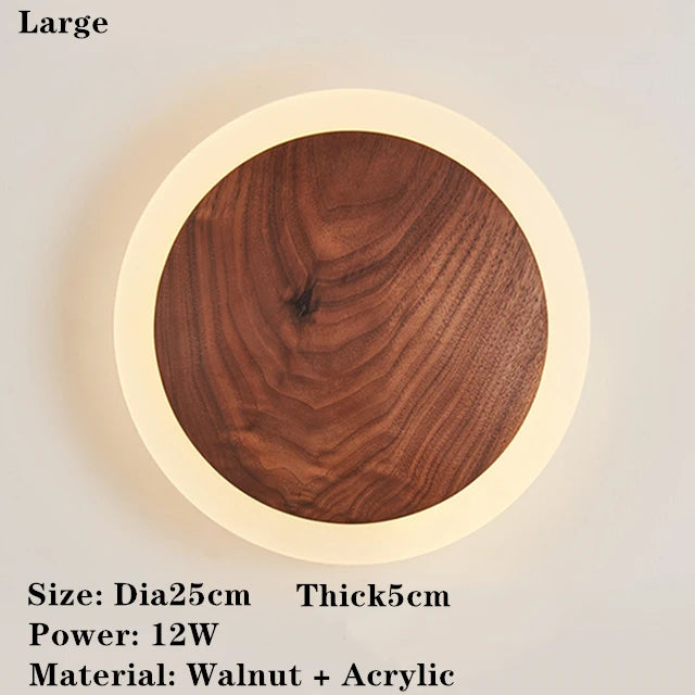 SolidWood - Walnuss Aura Lampe