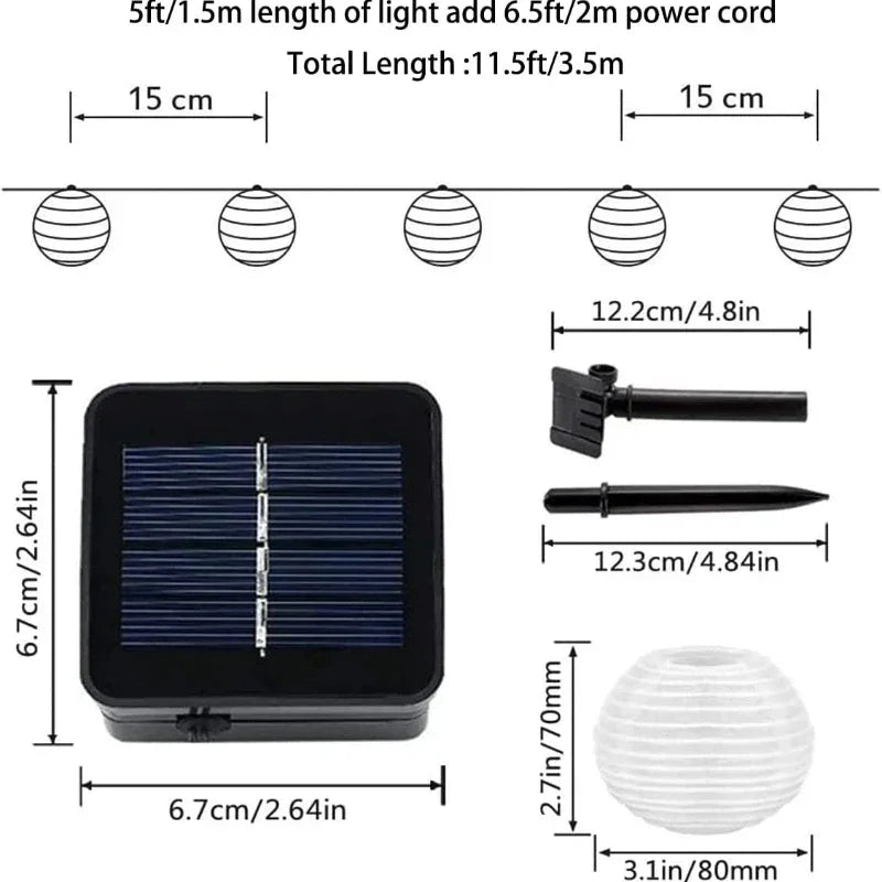 SunShade - Windlicht Solar String