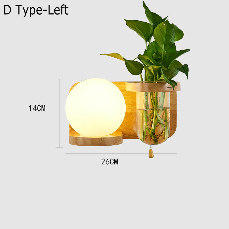 NordicGreen - Holz Blatt Lampe