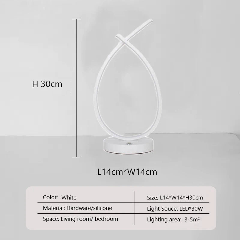 NordicLine - Schlanke Lese-Tischlampe