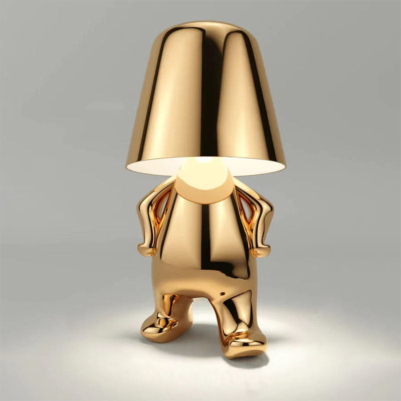 RegalGlow | Goldener Mann Tischlampe