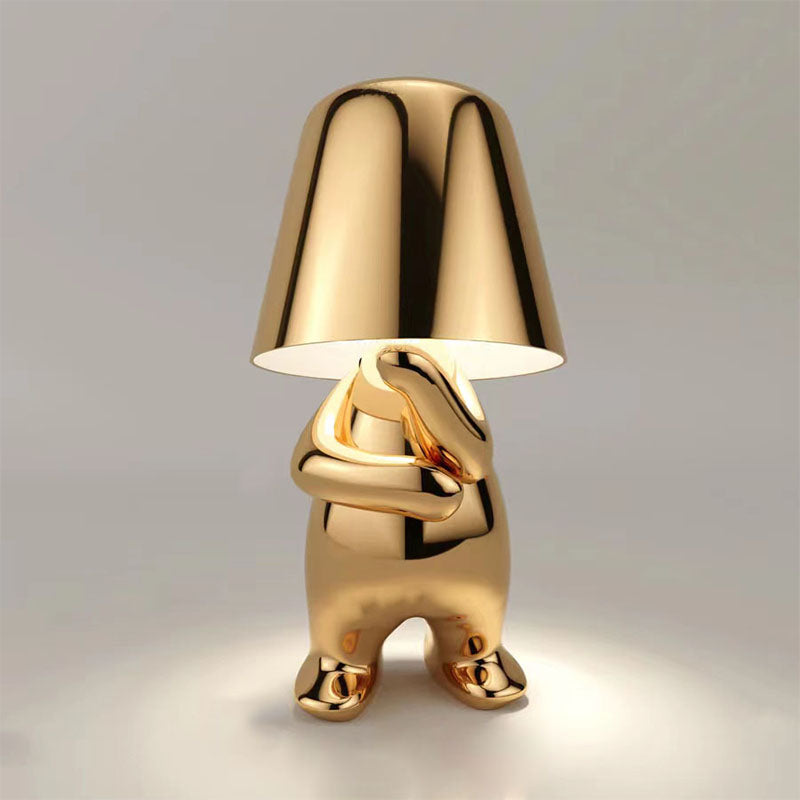 RegalGlow | Goldener Mann Tischlampe