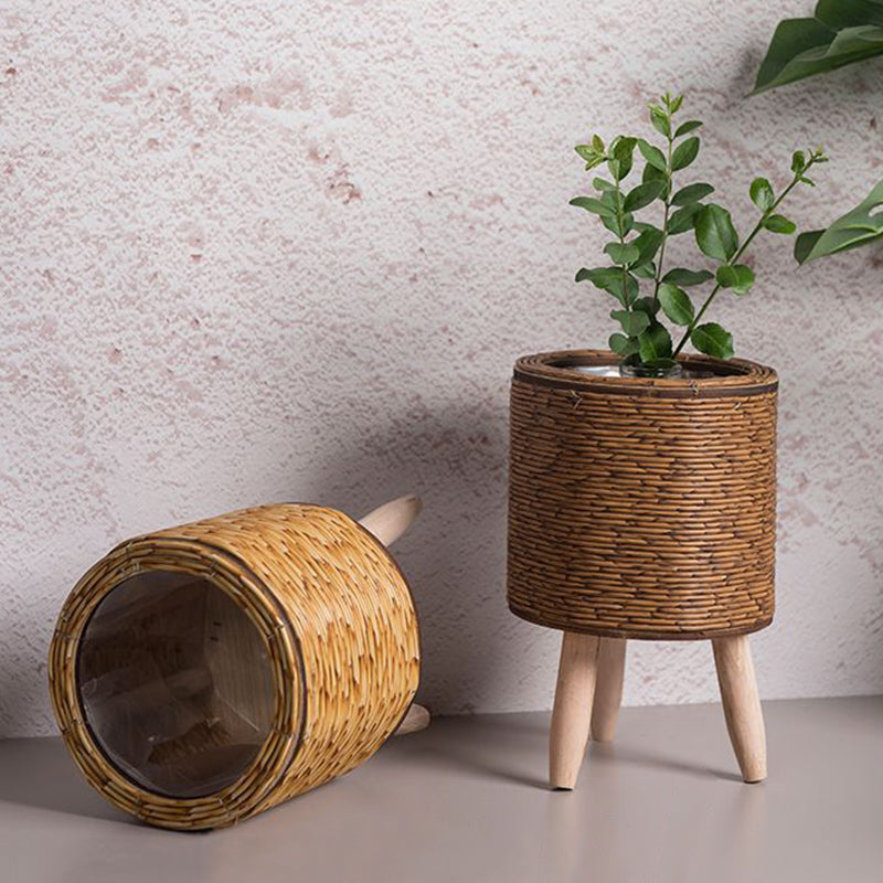 WeaveStand | Rattan Blumentopf