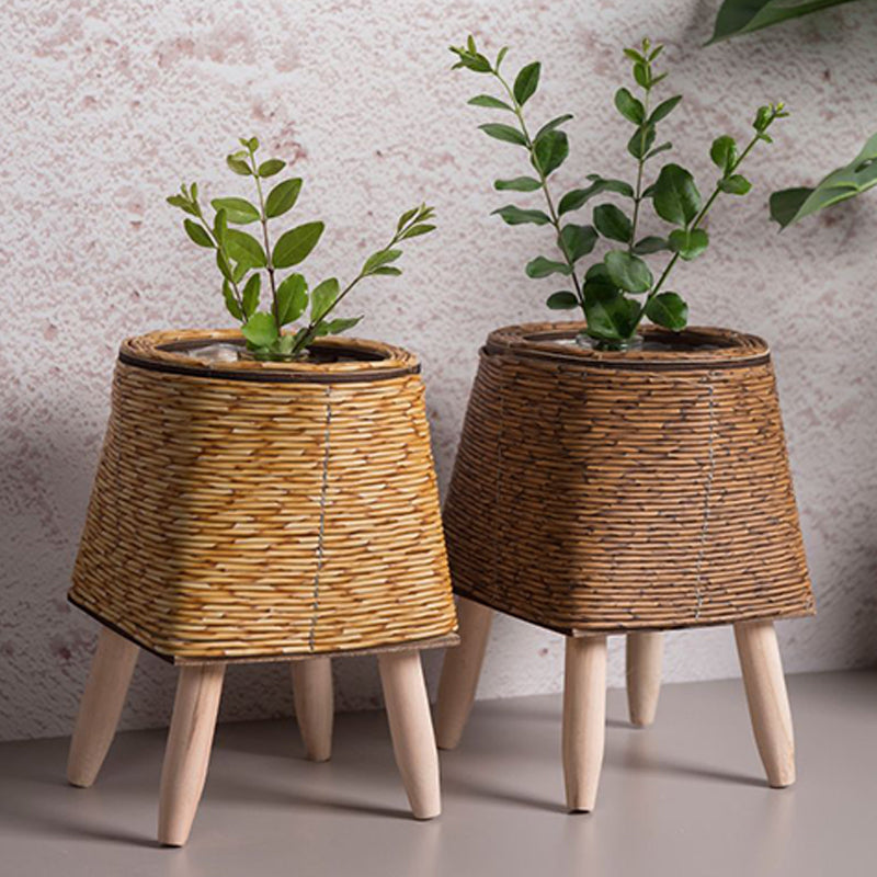 WeaveStand | Rattan Blumentopf