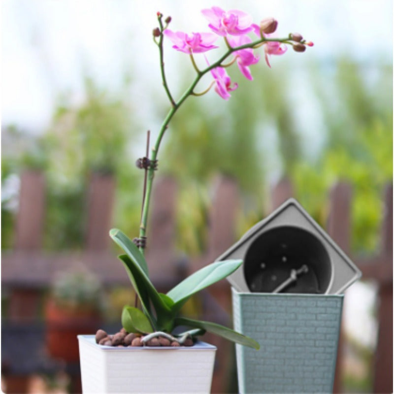 BrickBloom  | Blumentopf mit Backsteinmuster