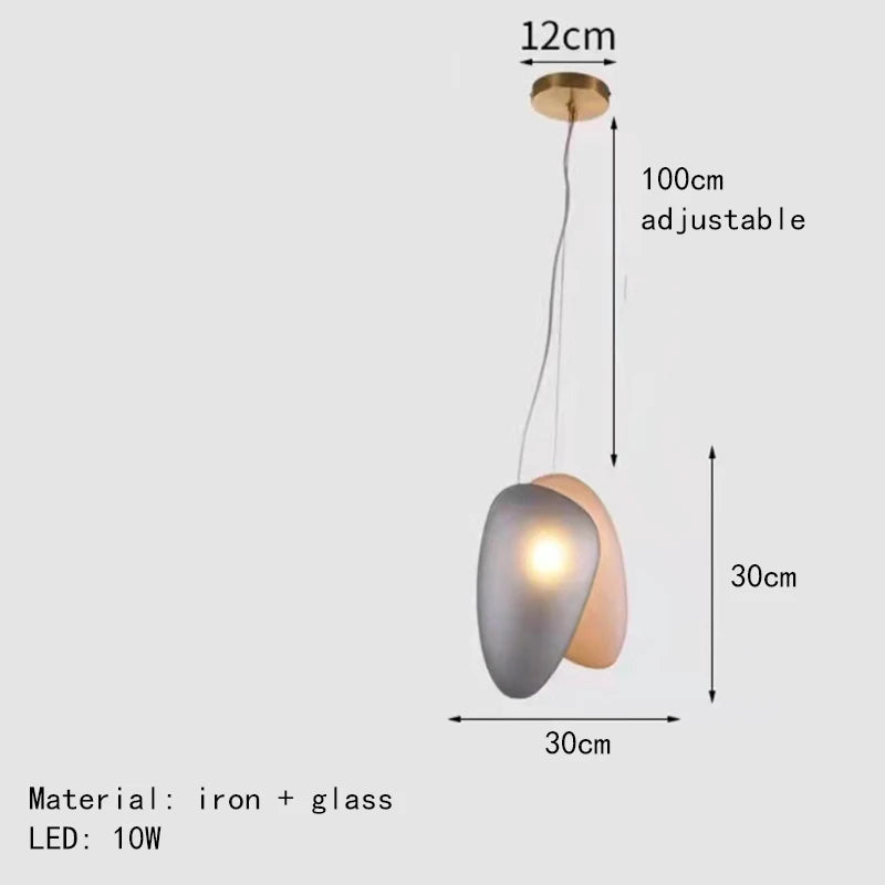 Moderner nordisch kreativer Glas Kronleuchter