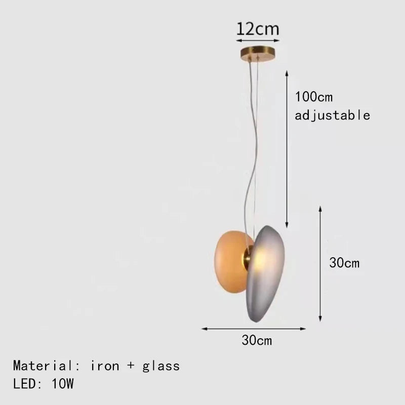 Moderner nordisch kreativer Glas Kronleuchter